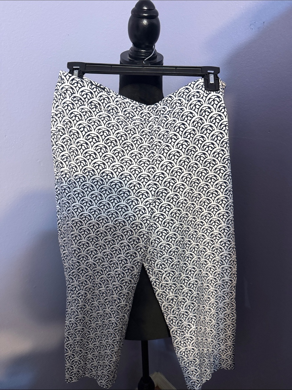 Black and White Patterned Women’s Skirt